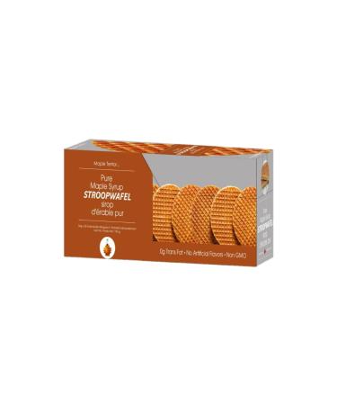 Maple Terroir Pure Maple Syrup Stroopwafels 1190g Caddy | 35 Stroopwafels x 34g Each Stroopwafel | Sweetened with Pure Maple Syrup | Waffle Cookies | Cookies | Dutch-Style Stroopwafels | Made in Canada