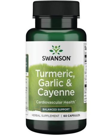 Swanson Full Spectrum Turmeric Garlic & Cayenne 60 Capsules - Buy Online on GoSupps.com
