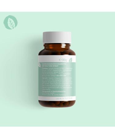 Natural Folic Acid & Iodine 120 Capsules | 100% Vegan High-Dose | Support Fertility & Pregnancy | Made in Germany - Buy Online on GoSupps.com