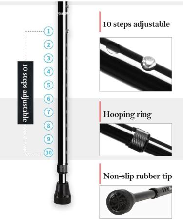 Adult Crutches Forearm Crutches Aluminum Crutches Folding Crutches Adjustable Crutches with U Cuff Canes for 150-195cm Independence Grey - Buy Online on GoSupps.com