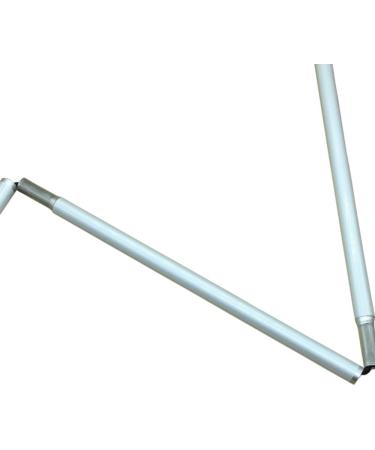 Aluminum Mobility Folding White Cane for Vision Impaired and Blind People (folds down 6 sections) (150cm (59.1 inch) Black Handle) 150cm (59.1 inch) Black Handle - Buy Online on GoSupps.com