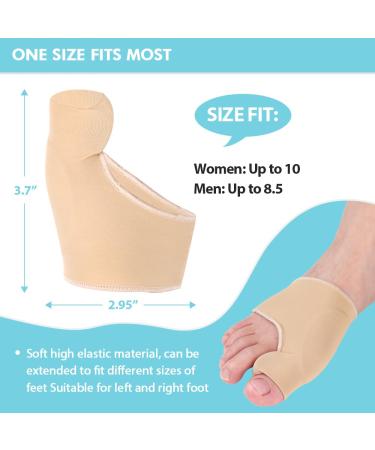 Buy Hilph Hallux Valgus Toe Spreader Correction - Silicone Bunion Corrector & Gel Splint Socks | International Shipping Available - Buy Online on GoSupps.com