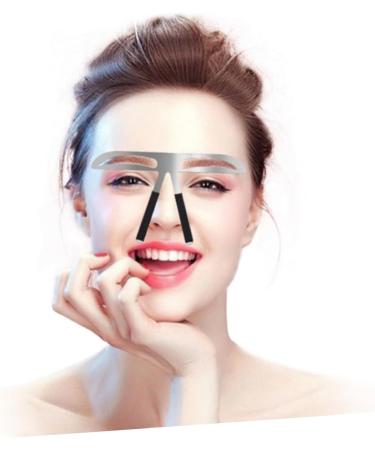 Baluue 2pcs Three-point Eyebrow Ruler Eyebrow Stencil Kit Women Eyebrow Ruler Eyebrow Drawing Tool Caliper mediumx2pcs As Shownx2pcs - Buy Online on GoSupps.com