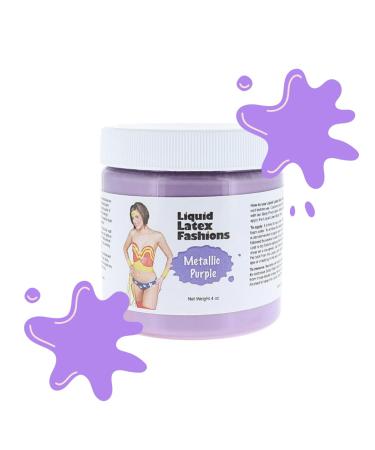Metallic Purple Liquid Latex Body Paint - 4 oz | Safe Vibrant Color for Costumes & Body Art - International Shipping Available - Buy Online on GoSupps.com