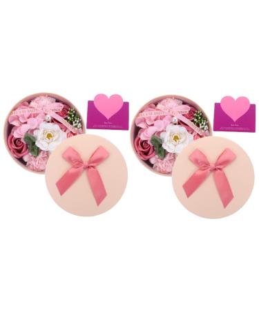 FRCOLOR 2 Boxes Preserved Decoration Mom Flowers Soap Scented Carnation Bath Soap Rose Flora Scented Soap Rose Artificial Soap Flowers Soap Rose Bouquet Indoor Mother