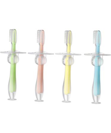 IPETBOOM 12 Pack Silicone Training Toothbrush for Babies & Toddlers - Soft Bristle Handheld Toothbrushes - Buy Online on GoSupps.com