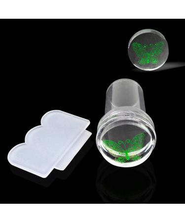 Clear Silicone Jelly Stamper & Scraper Kit - Nail Art Tools for Manicure | International Shipping Available - Buy Online on GoSupps.com