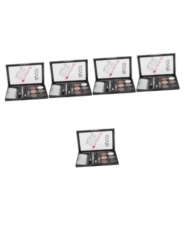 NOLITOY 5 Sets Eyebrow Powder Set Eyebrow Brush Female Useful Eyebrow Powder Multifunction Miss Makeup