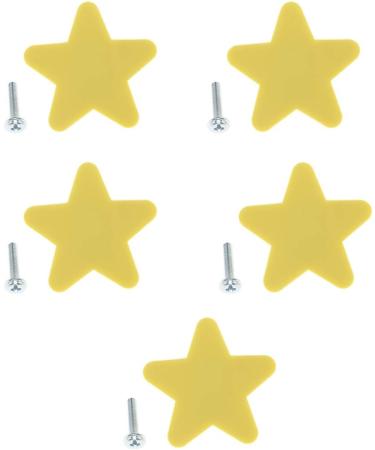 B Blesiya Cute Silicone Cabinet Knobs Handle Lovely Drawer Pull for Children Rooms Dresser Cupboard Yellow Star_S - Buy Online on GoSupps.com