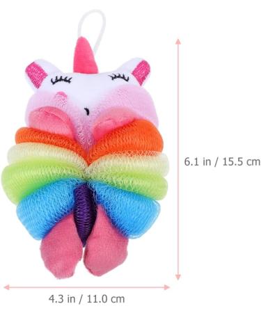 FRCOLOR 2pcs Kids Bath Balls - Exfoliating Mermaid Loofah Scrubber Sponge for Children's Shower & Bath Time - Buy Online on GoSupps.com