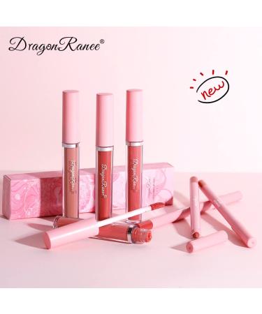 Rose Red Lip Liner Pencil and Lipstick Set - Long Lasting Waterproof Formula for High Pigmented, Velvety Matte Lips - Natural, Non-Fade Makeup Gift Kit - Buy Online on GoSupps.com