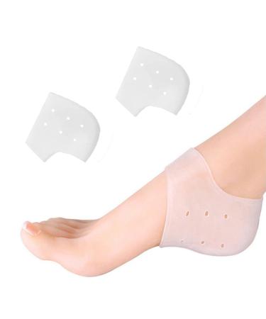 MICPANG Heel Protectors Heel Cups Cushion Pads Heel Inserts for Women and Men Gel Sleeve Moisturizing Protective Socks for Plantar Fasciitis  Heel Pain & Cracked Heel
