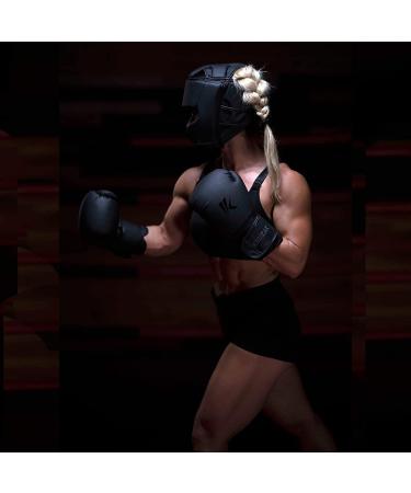Kruzak Unisex Boxing Headgear - Adjustable Padded MMA Training Gear for Kickboxing & Martial Arts - Matte Black, Small-Medium - Buy Online on GoSupps.com