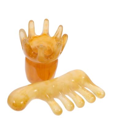 FRCOLOR 8 STK Jade Massage Comb Set - Hair & Facial Massage Tools for Relaxation & Wellness - Buy Online on GoSupps.com