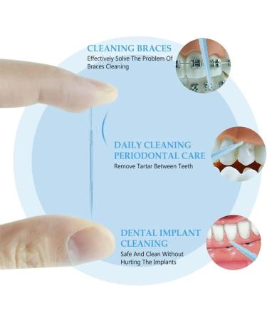Interdental Brushes & Toothpicks for Travel | 200 Soft Silicone Tooth Cleaning Tools - Buy Online on GoSupps.com