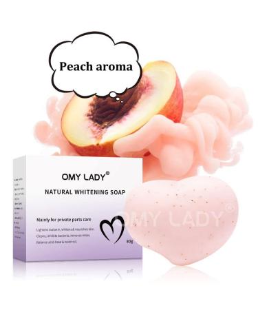 Organic Peach Scented Feminine Intimate Wash Nourishing Exfoliating Body Scrub Yoni Soap Bar