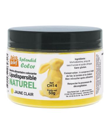 D co Relief - Natural Dye Light Yellow 50g - Professional Colouring - Food Colouring - Ingredient for Kitchen & Baking