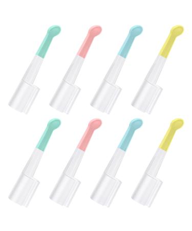 Ear Wax Removal Replacement Ear Scoop Set 8 Pcs Soft Silicone Ear Scoop for Earwax Remover Ear Cleaner with Camera Ear Wax Removal Tool