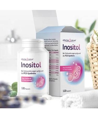 Effective Nature Inositol Capsules - 120 Vegan Capsules for PCO Syndrome | Myo & D-Chiro Inositol | No Additives Non-GMO - Buy Online on GoSupps.com