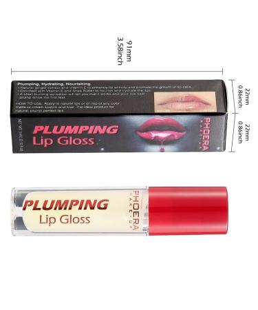 Phoera Lip Plumping Gloss | Natural Lip Care with Vitamin E Shea Butter & Cinnamon Oil for Fuller Softer Lips - Buy Online on GoSupps.com