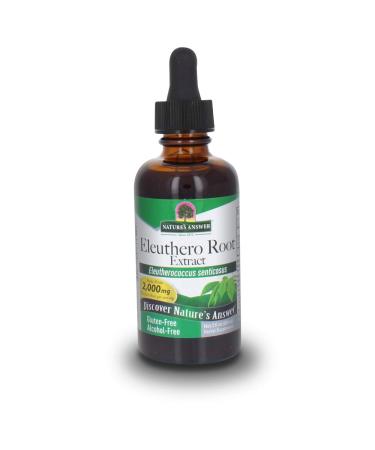 Nature's Answer Alcohol-Free Eleuthero Root, 2-Fluid Ounces | Vegan | No Preservatives Gluten Free Eleuthero Extract - Buy Online on GoSupps.com