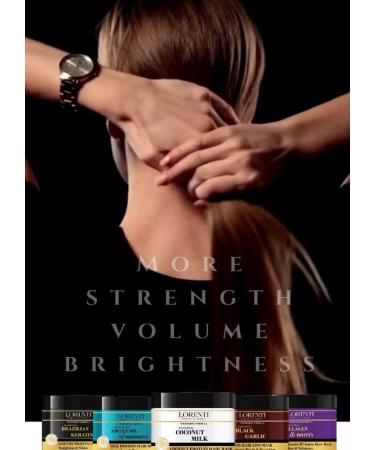 Lorenti Deep Conditioning Hair Mask 500 ml | For Dry Damaged Dense & Frizzed Hair | Contains Vitamin B7 & Proteins to Balance & Moisturize Hair | 16.9 Fl Oz (Argan Oil) - Buy Online on GoSupps.com