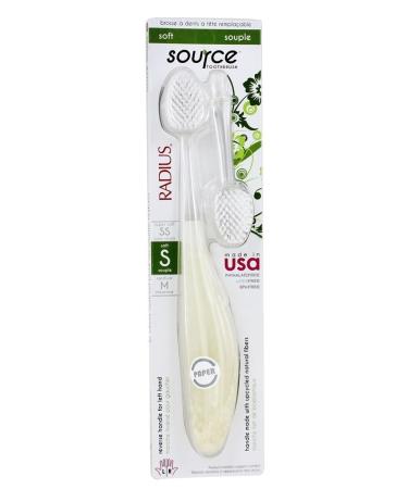 RADIUS Source Soft Toothbrush with Replaceable Head | Eco-Friendly Dental Care - Buy Online on GoSupps.com