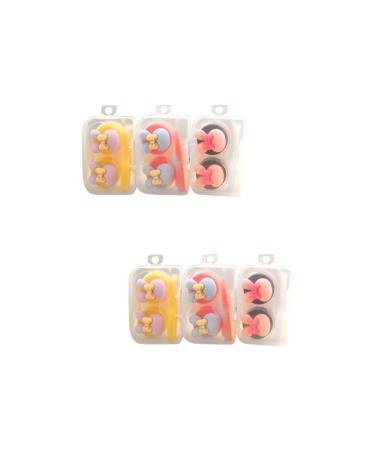 HOMSFOU 6 PCS Holder For Lens Case Lens Container Lens Holder Care Box Cute