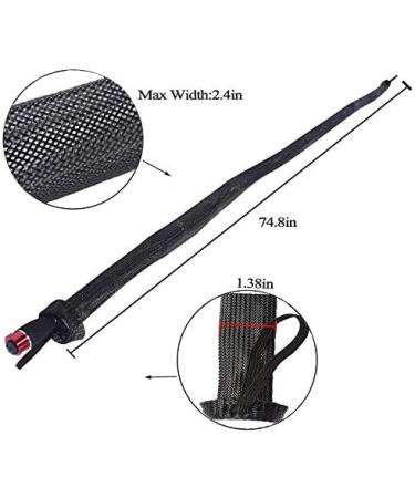 Meanhoo Fishing Rod Sleeve 6 Pack - 7ft Pole Cover, Rod Socks, Spinning & Baitcaster Glove Set - Buy Online on GoSupps.com