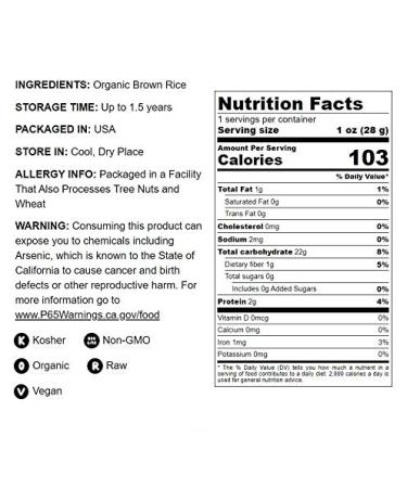 Organic Brown Rice Flour 1.5 lbs - Non-GMO, Finely Ground & Untreated - Vegan & Kosher - High Protein, Sodium Free - Buy Online on GoSupps.com