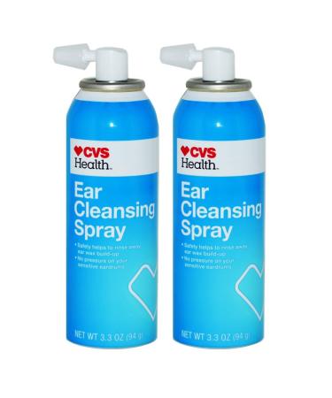 2 X Ear Cleansing Spray Earwax Wax Removal Cleaner Solution Gentle Cleaning Wash Rinse Removes Build Up from Ears Safely Cleanse Sensitive Ear Canal Irrigation Washing Flushing