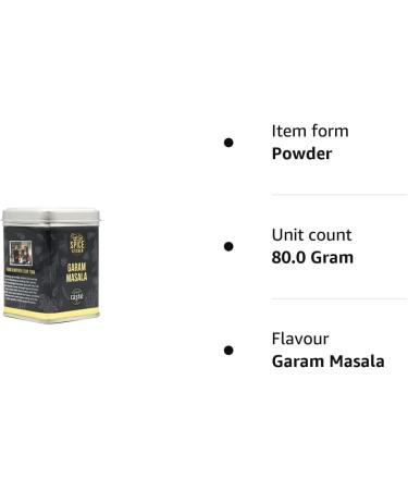Spice Kitchen Garam Masala blend Award-Winning Indian Curry Powder (80g) - Buy Online on GoSupps.com