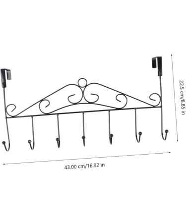 STOBAZA Ceiling Hook 2pcs Metal Clothes Rack Self Adhesive Wall Hooks Coat Hanger Rack Hook up Kitchen Door Cloth Hook - Buy Online on GoSupps.com