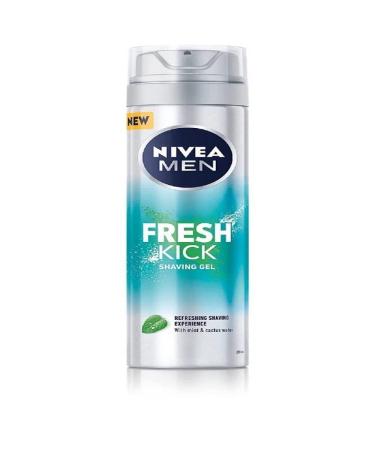 Nivea Men Fresh Kick Razor gel (200 ml) refreshing shaving gel shaving gel for men enriched with mint and cactus water men's rasier gel - Buy Online on GoSupps.com