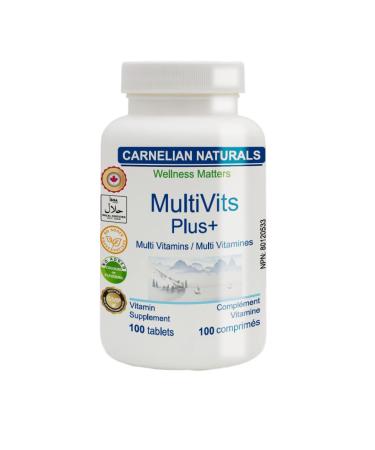 Adult MultiVitamins - Contains 25 Essential Nutrients including B-complexes Vitamins and Essential Minerals - 8 B-complexes 3 additional vitamins and 14 essential elements - No Preservatives No Artificial Colors or Flavours