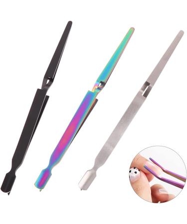 Stainless Steel Nail Shaping Tweezers Pinch Nail Tool for Acrylic UV Gel Tips C Curve Pinchers Sculpture Clip Multicolor - Buy Online on GoSupps.com