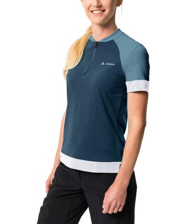 VAUDE Women's Altissimo Q-Zip Shirt - Dark Sea | Stylish & Comfortable T-Shirt for Outdoor Activities - Buy Online on GoSupps.com