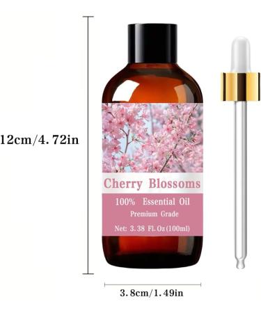 Cherry Blossoms Essential Oil for Nail Hair & Skin Care Diffusers Humidifier Aromatherapy for Meditation Girls Gift Christmas Gift 100ml/3.38 Fl.Oz - Buy Online on GoSupps.com