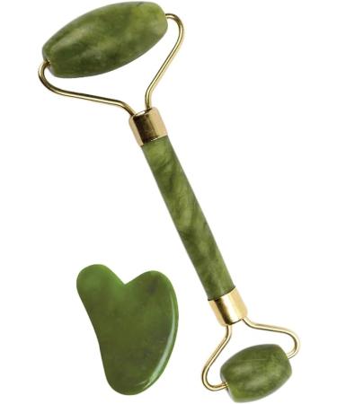 |ma.rs by GHC Jade Roller & Gua Sha Massager Combo Natural Jade Stone Improves Facial Micro Circulation Reduces Puffiness & Wrinkles. - Buy Online on GoSupps.com