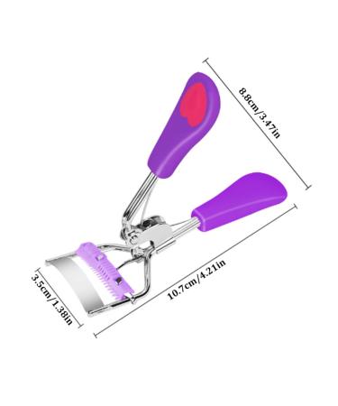 1PC Eyelash Curler with Comb - Steel Wide Angle Eye Makeup Tool for Women & Girls - Perfect Lashes in Purple - Buy Online on GoSupps.com