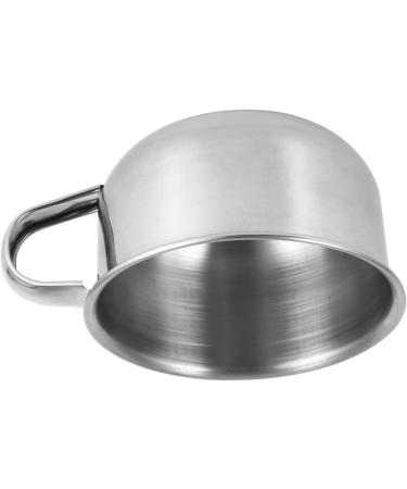 Premium Stainless Steel Shaving Soap Bowl with Handle - Liyjtk Shaving Foam Tool for Men - Buy Online on GoSupps.com
