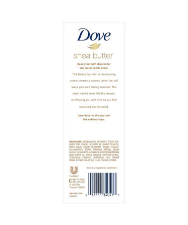 Dove Purely Pampering Shea Butter Bar Soap - Warm Vanilla Scent 16 Pack (64 OZ) - Luxury Skin Care for Nourished & Soft Skin | International Shipping Available - Buy Online on GoSupps.com