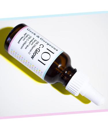 Geek & Gorgeous 101 C-Glow 15% Vitamin C Serum - Antioxidant Protection & Collagen Boost - 30ml - Buy Online on GoSupps.com