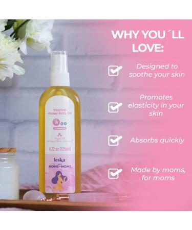 LESKA Maternity Belly Oil | STAGE A SOOTHE Happy Belly Anti-Itch Oil | Pregnancy Months 1-5 | Complete 3 Stage Pregnancy Skin Care System | New Mom Gifts | 4.22oz - Buy Online on GoSupps.com
