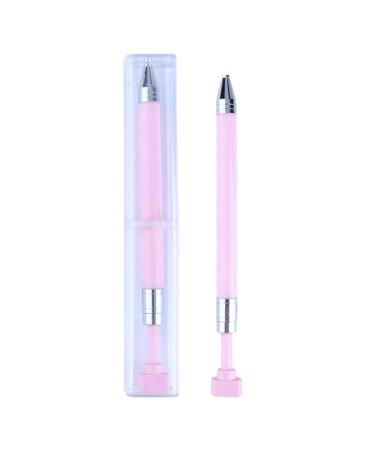Nail Drill - Manicure Art Drill Rhinestone Dotting Pencil - Rhinestone Design Nail Drill Tool Lightweight Dotting Nail Tool for Home Travel Business Trip Pink