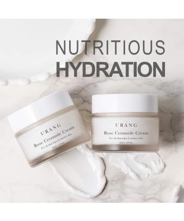 URANG Rose Ceramide Cream 1.69 oz | Organic Anti-Aging Moisturizer for Dry, Oily & Sensitive Skin - Buy Online on GoSupps.com