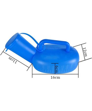 900ML Male Emergency Urinal Portable Plastic Pee Bottle with Lid Leakproof Urine Collector for Hospital/Home/Camping/Car/Travel - Buy Online on GoSupps.com