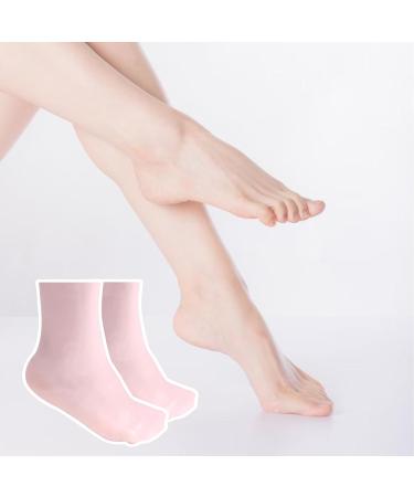 Silicone Moisturizing Socks 1 Pair Long Soft Gel Socks Anti Slip Women Foot Mask Socks Spa Pedicure for Dry Cracked Feet Softening Calluses Rough Skin S Silicone Moisturizing Socks - Buy Online on GoSupps.com