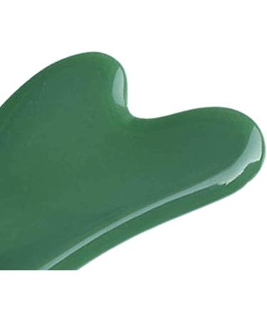 Heart-Shaped Guasha Tool for Wrinkle Reduction - Green Massage Stone for Adults | Dark Green Roller Board - Buy Online on GoSupps.com