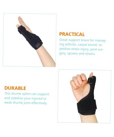 Balacoo Thumb Brace Wrist Stabilizer | Adjustable Support & Protector - Black 15X8X3.5CM - Best for Pain Relief & Stability - Buy Online on GoSupps.com